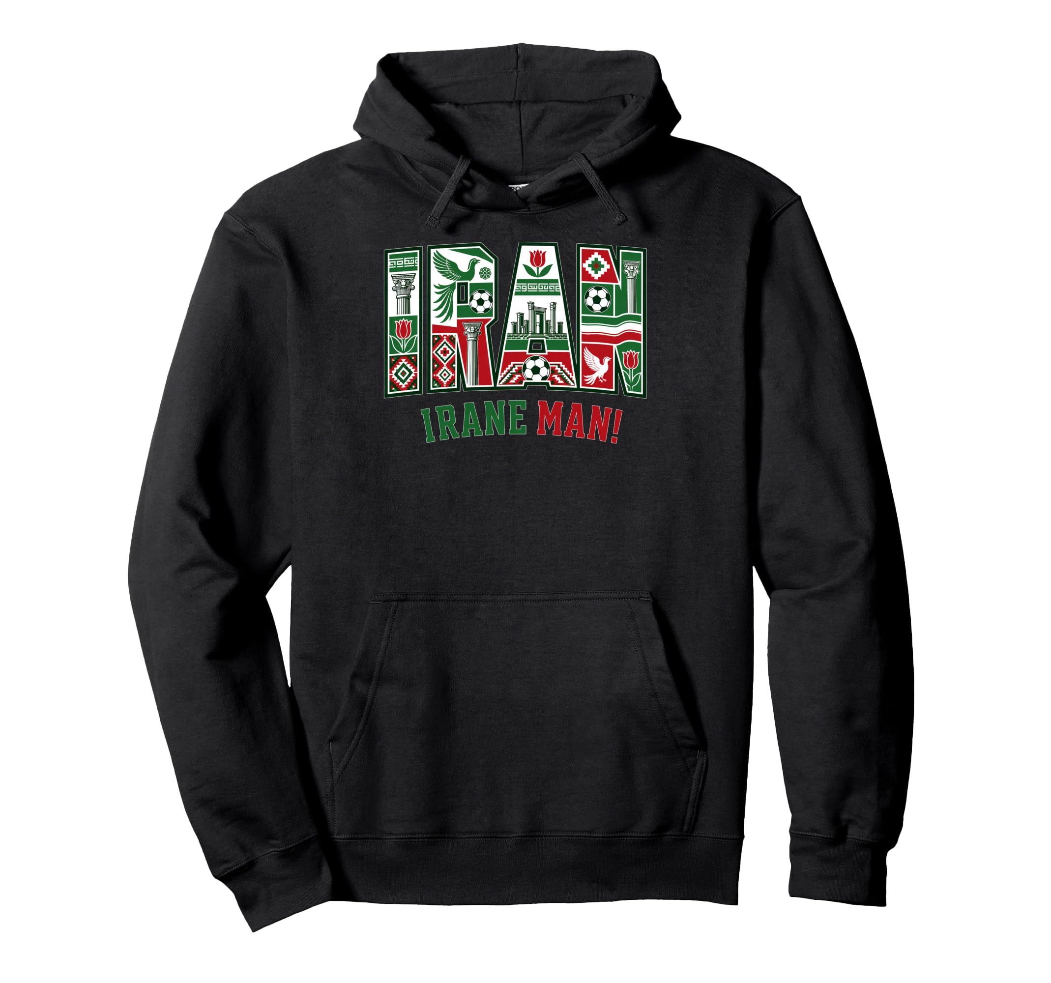 Iran Soccer 2026 Iranian Fans Hoodie - Streetwear Style Unisex - T-Shirt, Sweatshirt, Hoodie
