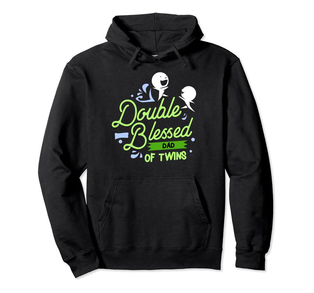 Dad Twins Soon To Be Daddy To Be Hoodie - Graphic Print Men Women - T-Shirt, Sweatshirt, Hoodie