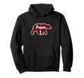 Papa Bear Red Plaid Family Punjabi Dad Hoodie - Unique Graphic Men Women - T-Shirt, Sweatshirt, Hoodie