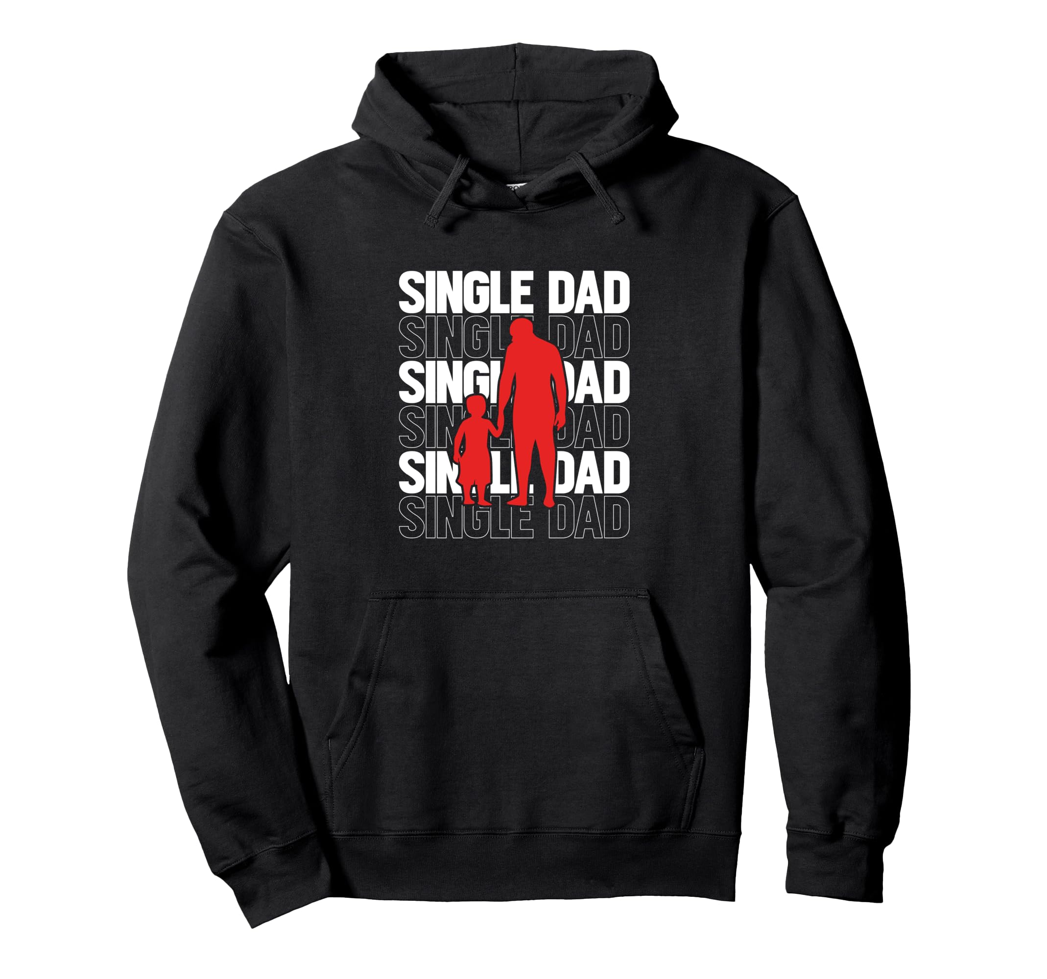 Single Dad Solo Parent Dad And Child Hoodie - Trendy Graphic Men Women - T-Shirt, Sweatshirt, Hoodie