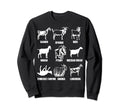 Goat Breeds Goat Mom Goat Dad Goat Goat Sweatshirt - Novelty Apparel Unisex - T-Shirt, Sweatshirt, Hoodie