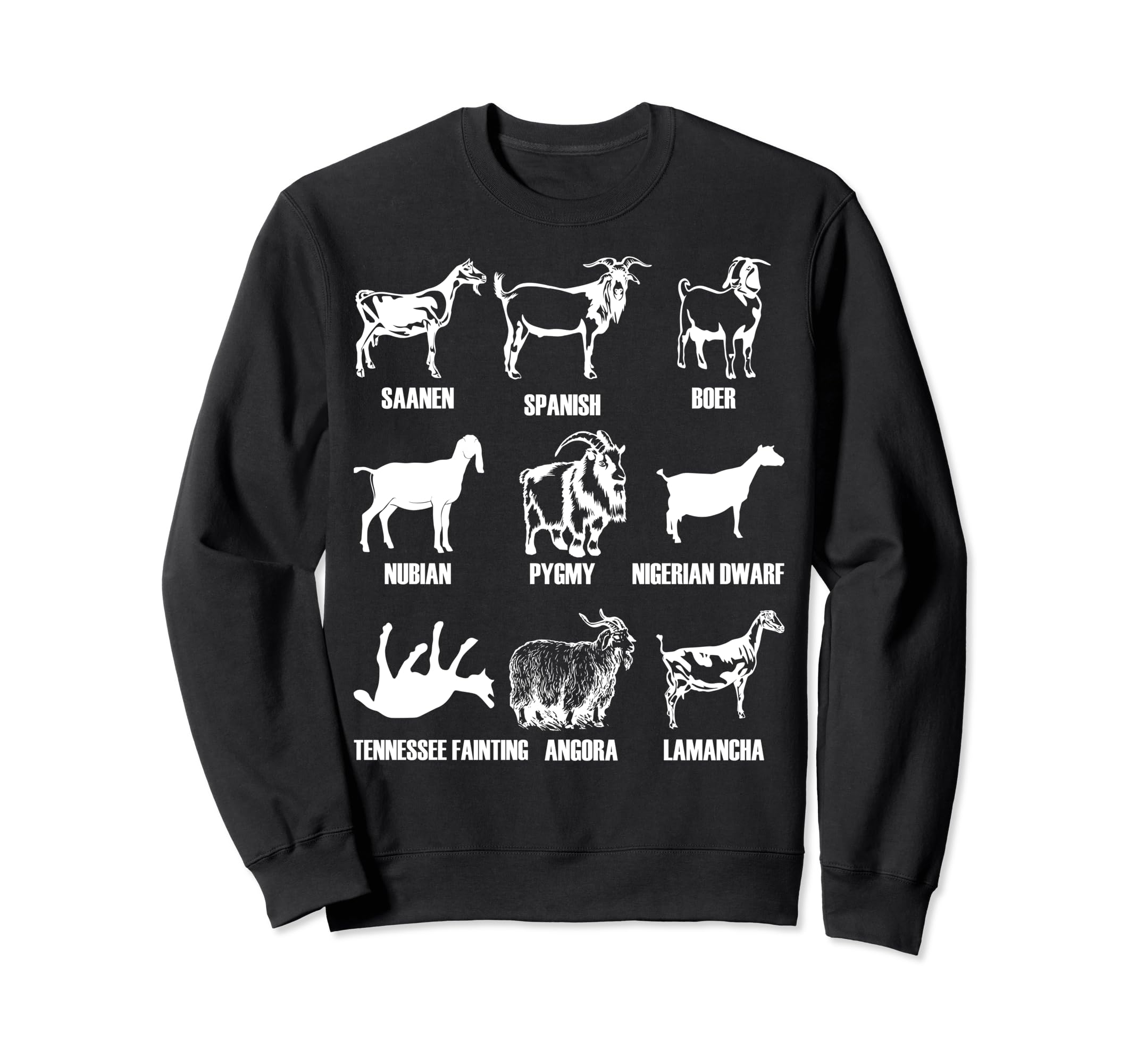 Goat Breeds Goat Mom Goat Dad Goat Goat Sweatshirt - Novelty Apparel Unisex - T-Shirt, Sweatshirt, Hoodie
