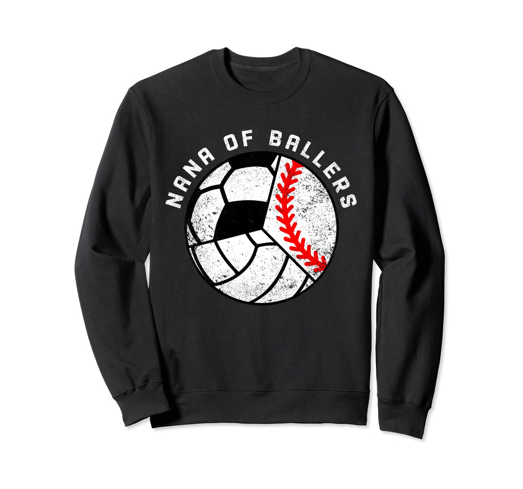 Nana Ballers Funny Baseball Sweatshirt - Aesthetic Graphic for Adults - T-Shirt, Sweatshirt, Hoodie