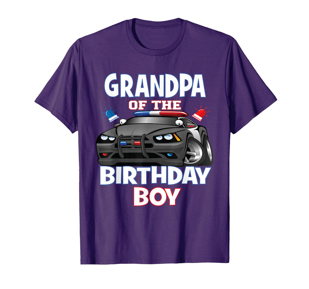 Grandpa Birthday Policeman T-Shirt - Casual Everyday Wear Men Women - T-Shirt, Sweatshirt, Hoodie