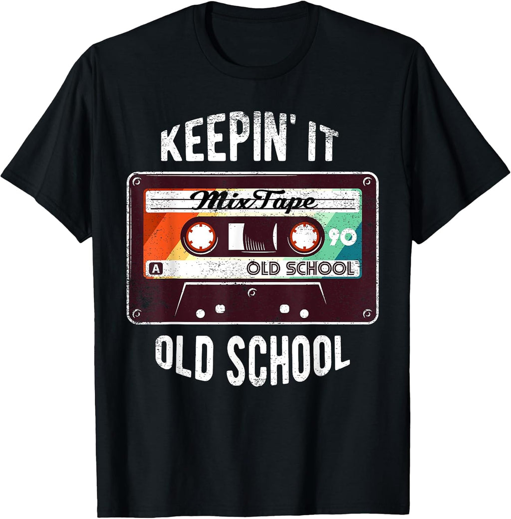 Old School Hip Hop 80s 90s Mixtape Graphic - Adult & Kids T-Shirts, Sweatshirts & Hoodies apparel design preview 1
