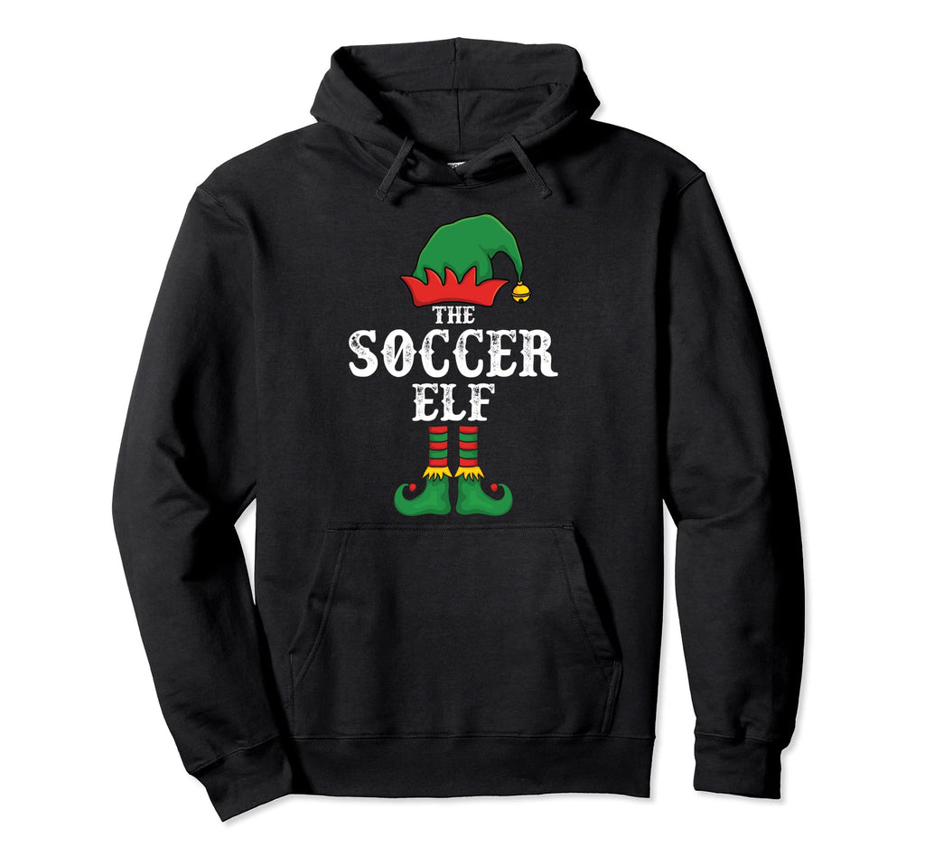 Soccer Elf Pajama Family Matching Hoodie - Fun Novelty Design Men Women - T-Shirt, Sweatshirt, Hoodie