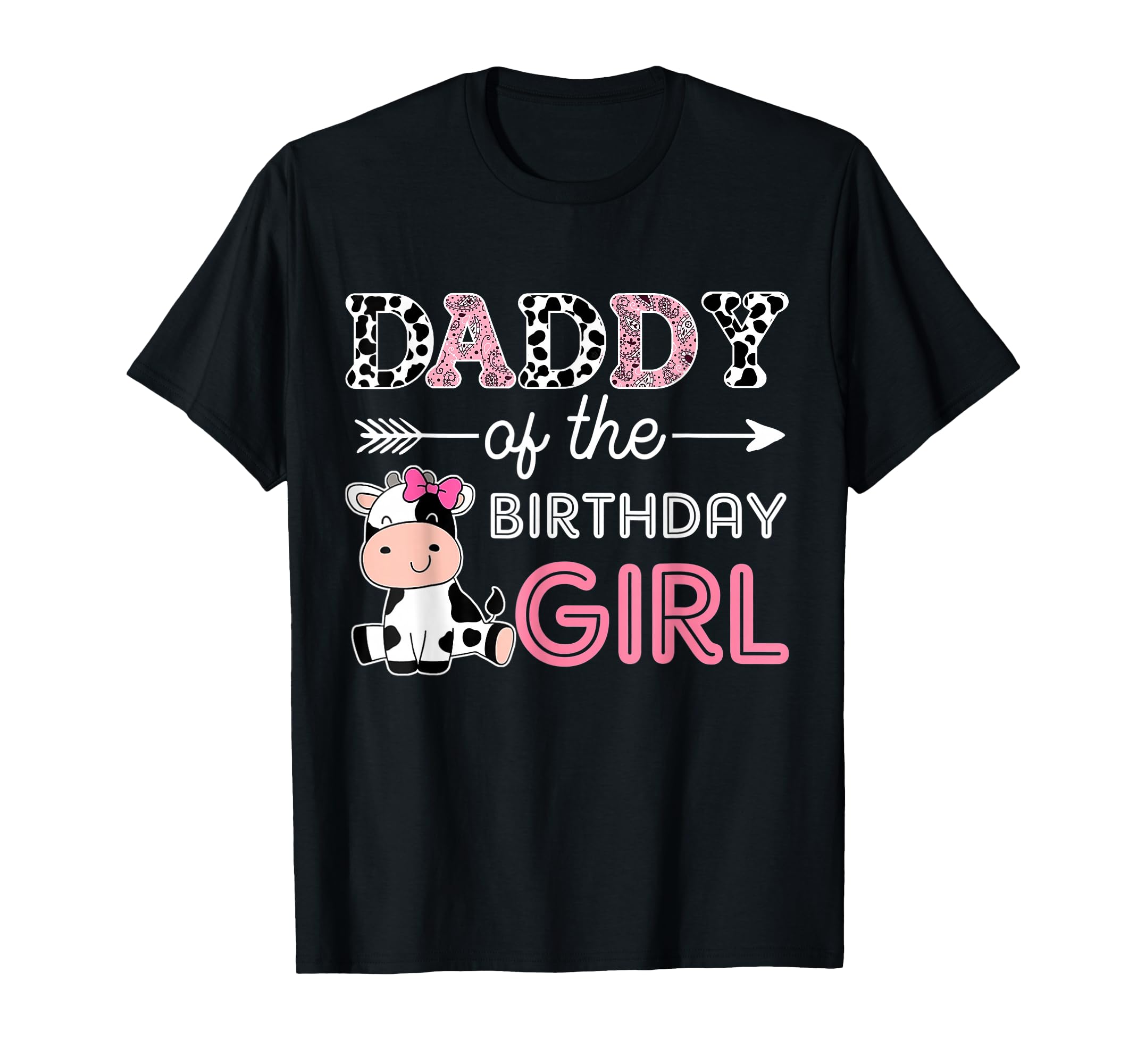 Daddy Birthday Farm Cow Dad Matching T-Shirt - Unique Graphic Men Women - T-Shirt, Sweatshirt, Hoodie