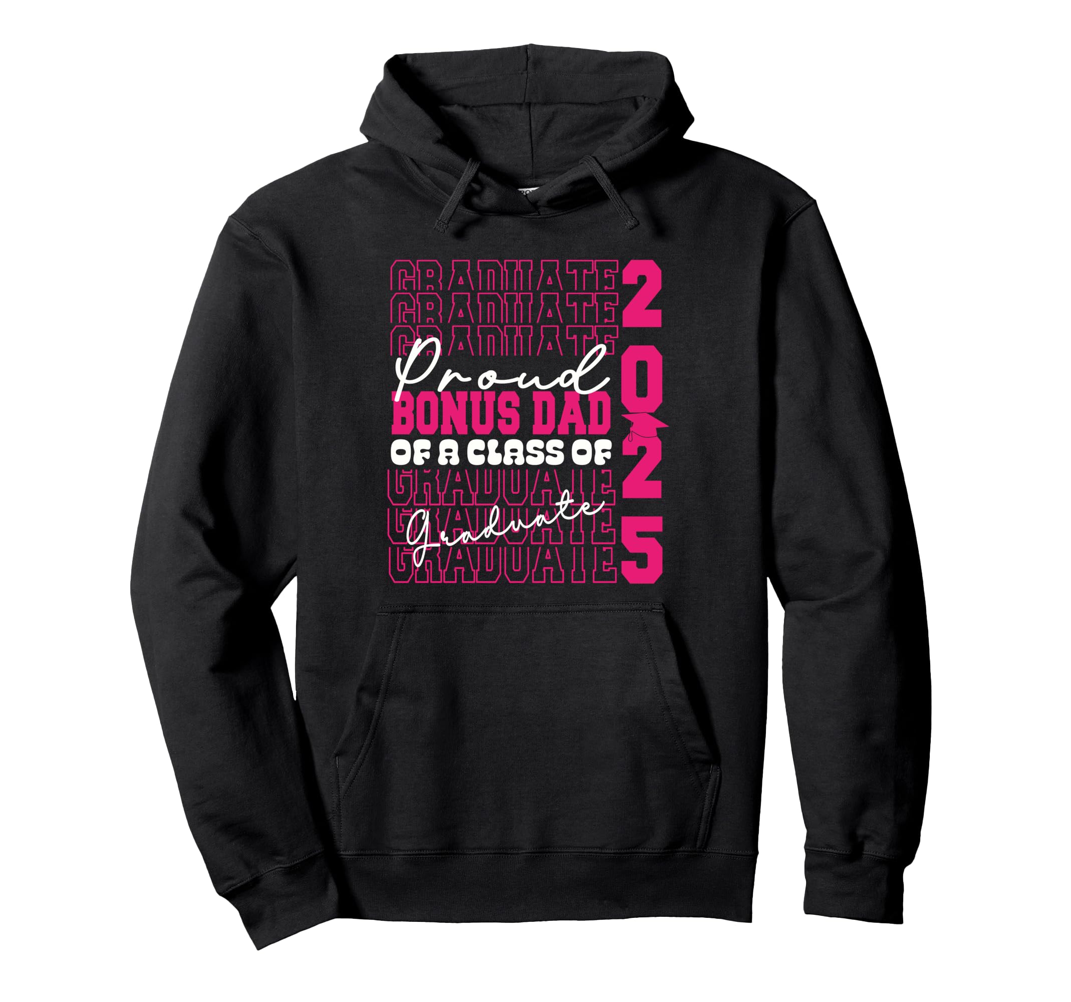 Proud Bonus Dad 2025 Graduate Prom Tie Hoodie - Custom Art Print Unisex - T-Shirt, Sweatshirt, Hoodie