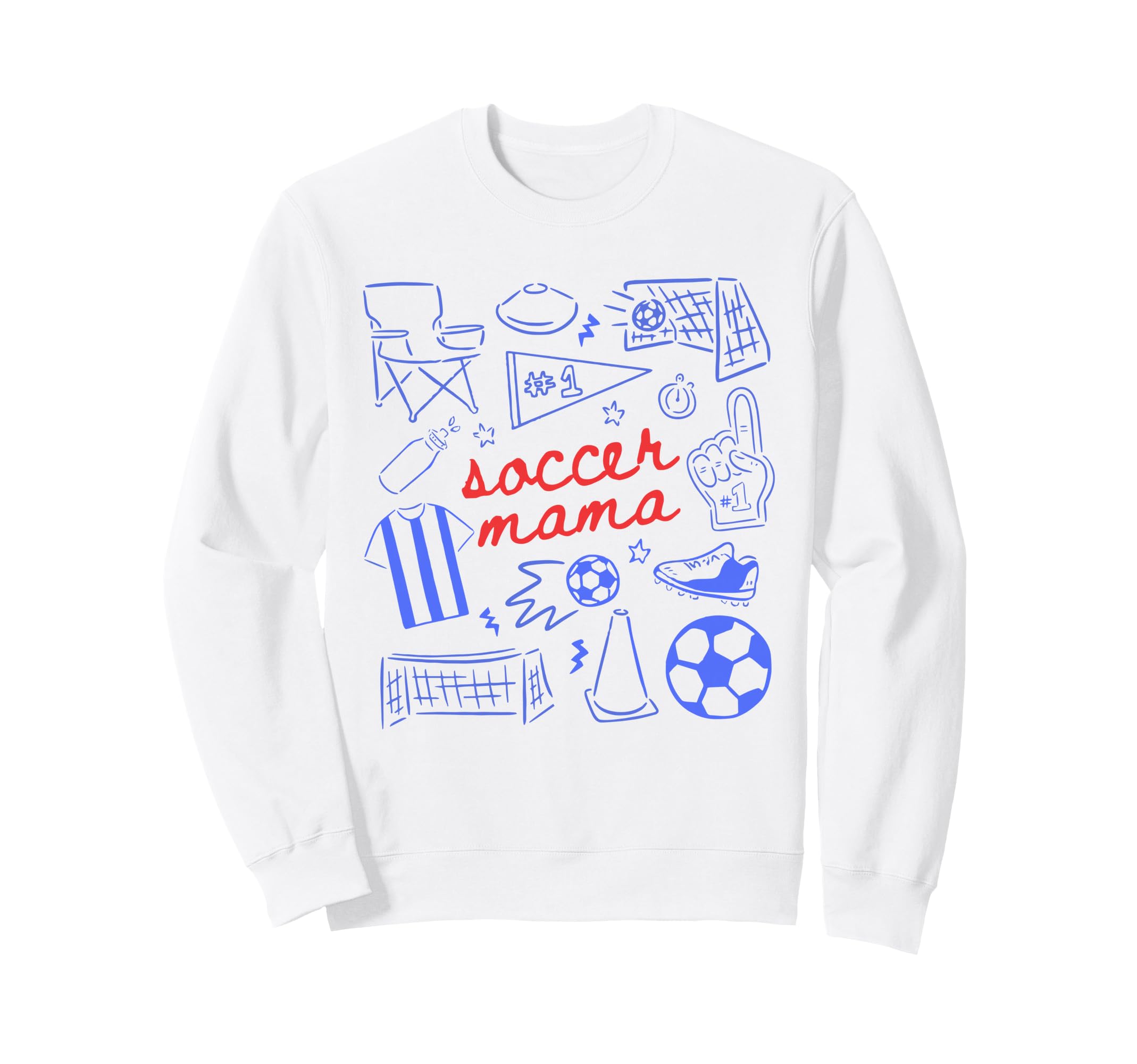 Soccer Mama Mothers Day Game Day Sweatshirt - Custom Art Print Men Women - T-Shirt, Sweatshirt, Hoodie