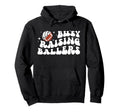 Busy Raising Ballers Volleyball Football Hoodie - Minimalist Print Unisex - T-Shirt, Sweatshirt, Hoodie