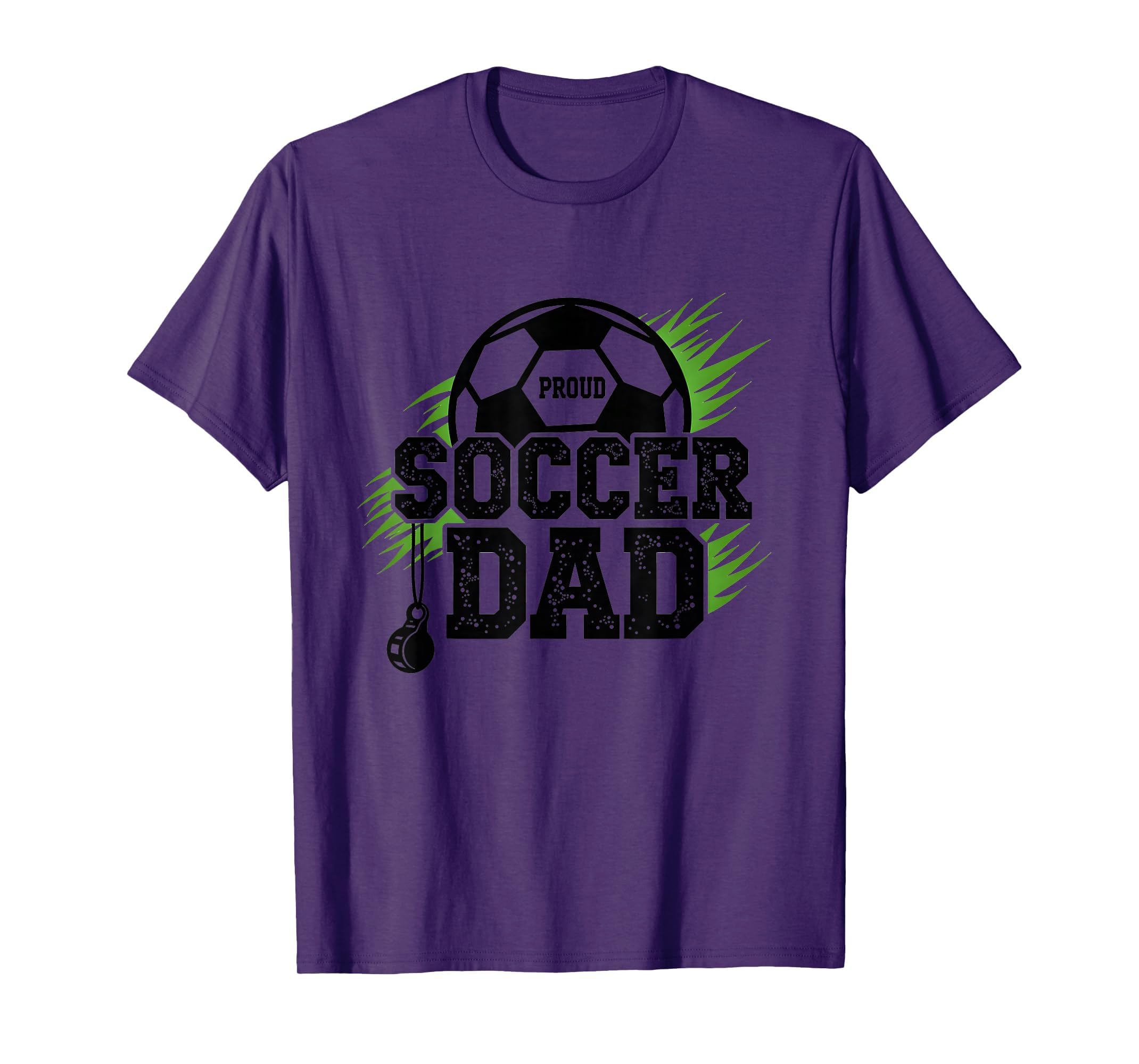 Proud Soccer Dad Whistle Sports Fan T-Shirt - Minimalist Print Unisex - T-Shirt, Sweatshirt, Hoodie