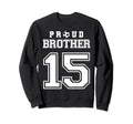 Number 15 Custom Proud Soccer Sweatshirt - Minimalist Print for Adults - T-Shirt, Sweatshirt, Hoodie