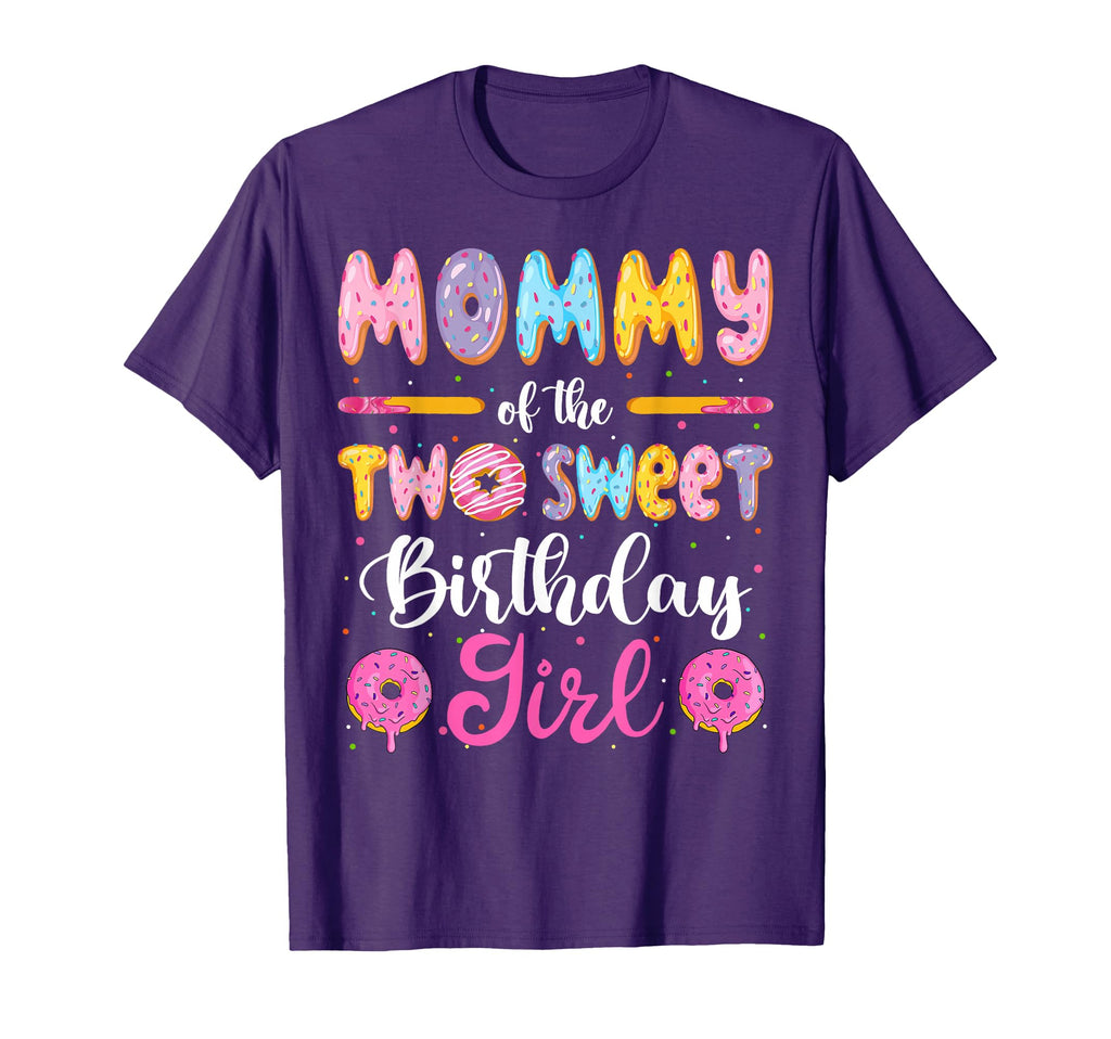 Mommy Two Sweet Birthday Donut 2Nd T-Shirt - Minimalist Print Men Women - T-Shirt, Sweatshirt, Hoodie