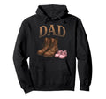 Dad Daughter Boots Father Proud Dad Hoodie - Graphic Print Unisex - T-Shirt, Sweatshirt, Hoodie