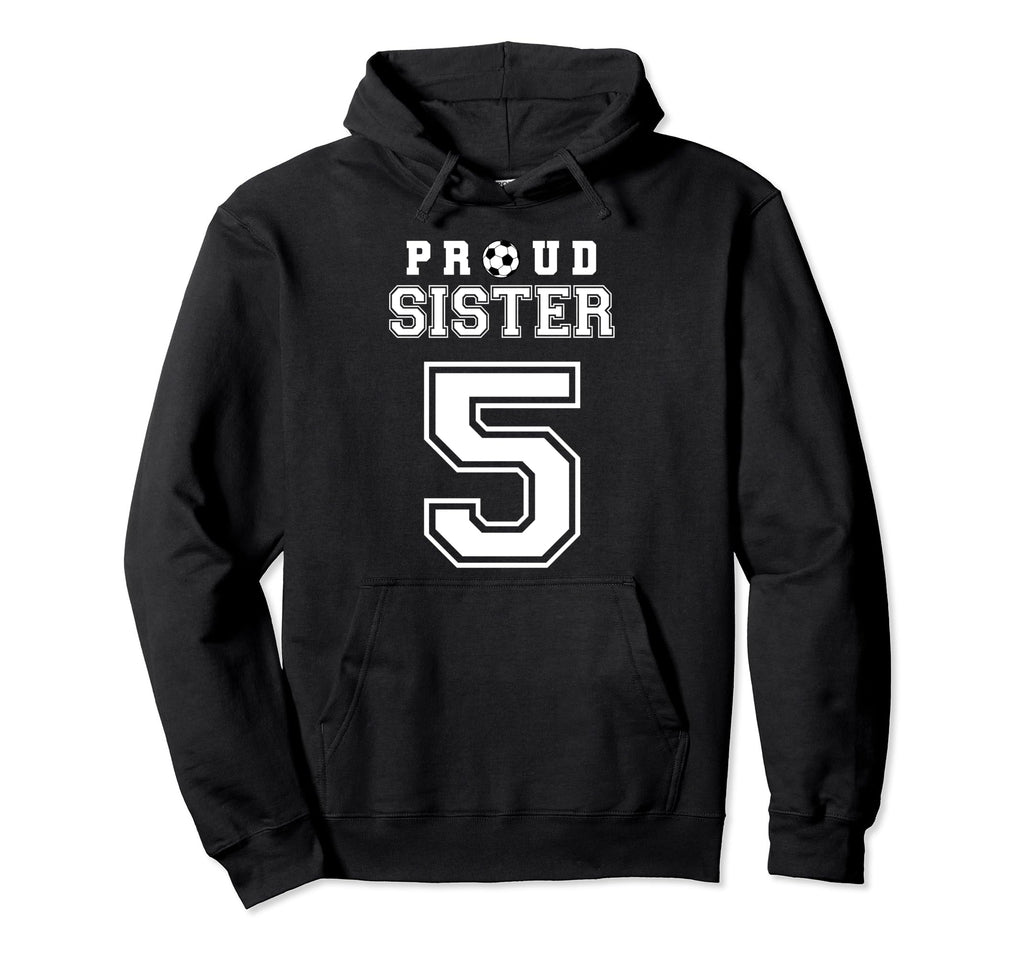 Number 5 Custom Proud Soccer Futbol Hoodie - Custom Art Print for Adults - T-Shirt, Sweatshirt, Hoodie