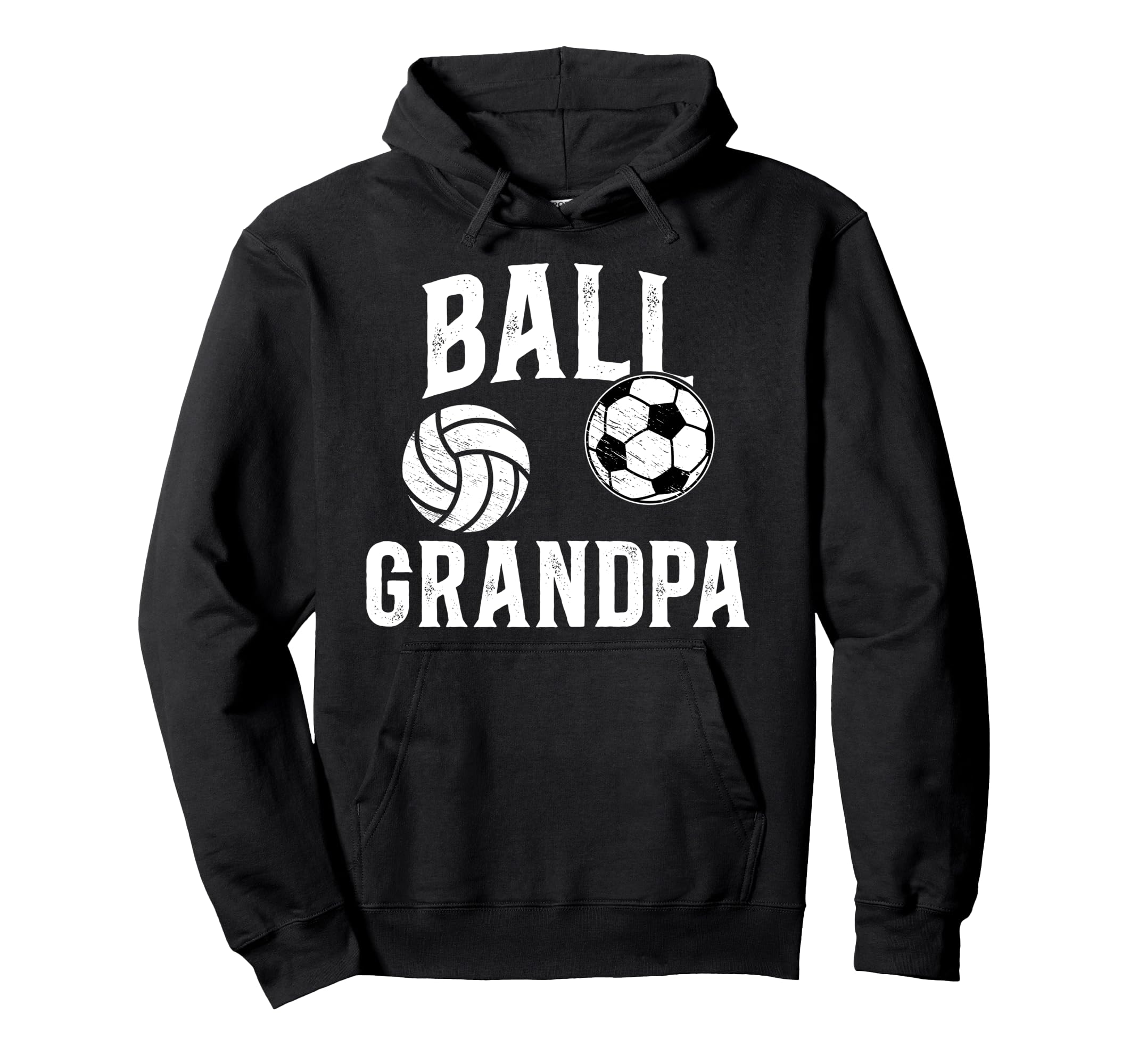 Ball Grandpa Proud Soccer Volleyball Hoodie - Unique Graphic Men Women - T-Shirt, Sweatshirt, Hoodie