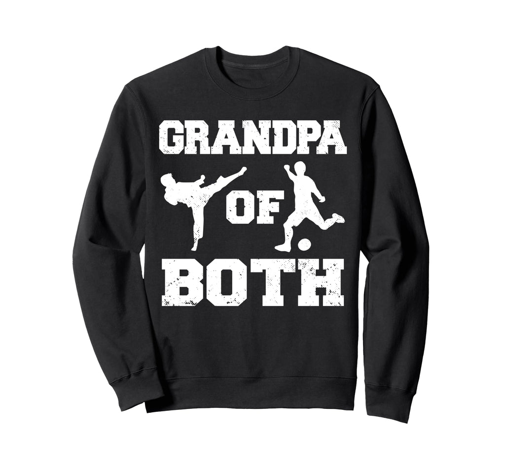 Grandpa Both Funny Soccer And Sweatshirt - Minimalist Print for Adults - T-Shirt, Sweatshirt, Hoodie