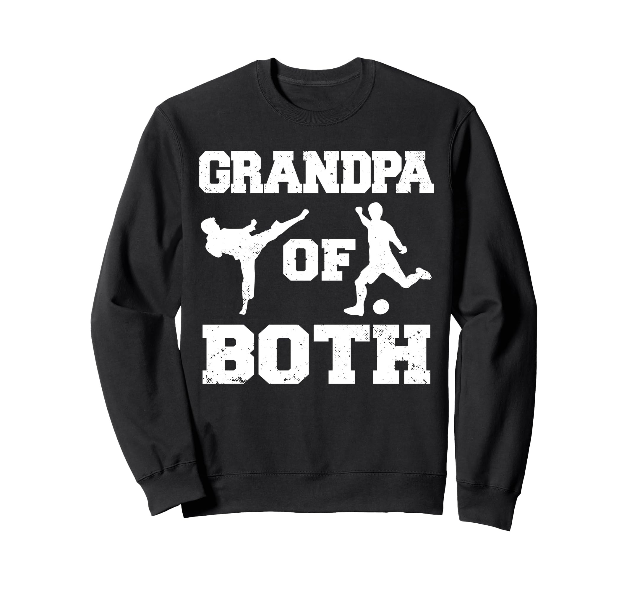 Grandpa Both Funny Soccer And Sweatshirt - Minimalist Print for Adults - T-Shirt, Sweatshirt, Hoodie