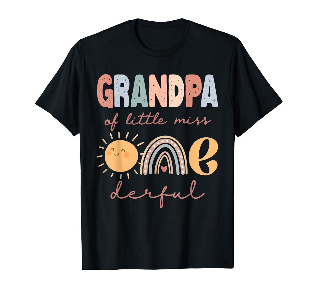Grandpa Little Miss Onederful T-Shirt - Fun Novelty Design for Adults - T-Shirt, Sweatshirt, Hoodie