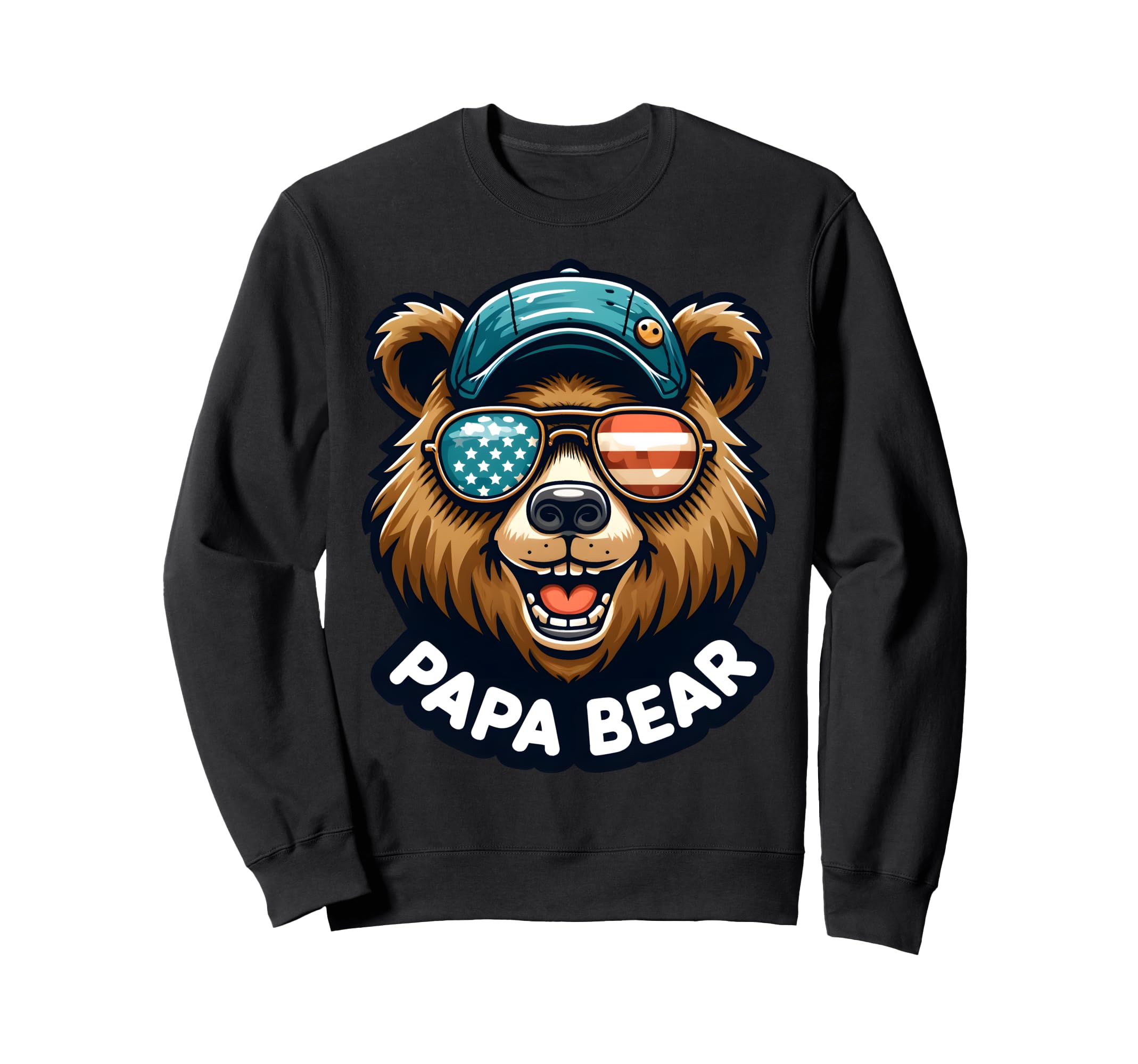 Papa Bear Gifts Funny Birthday Fun Gift Sweatshirt - Unique Graphic Unisex - T-Shirt, Sweatshirt, Hoodie
