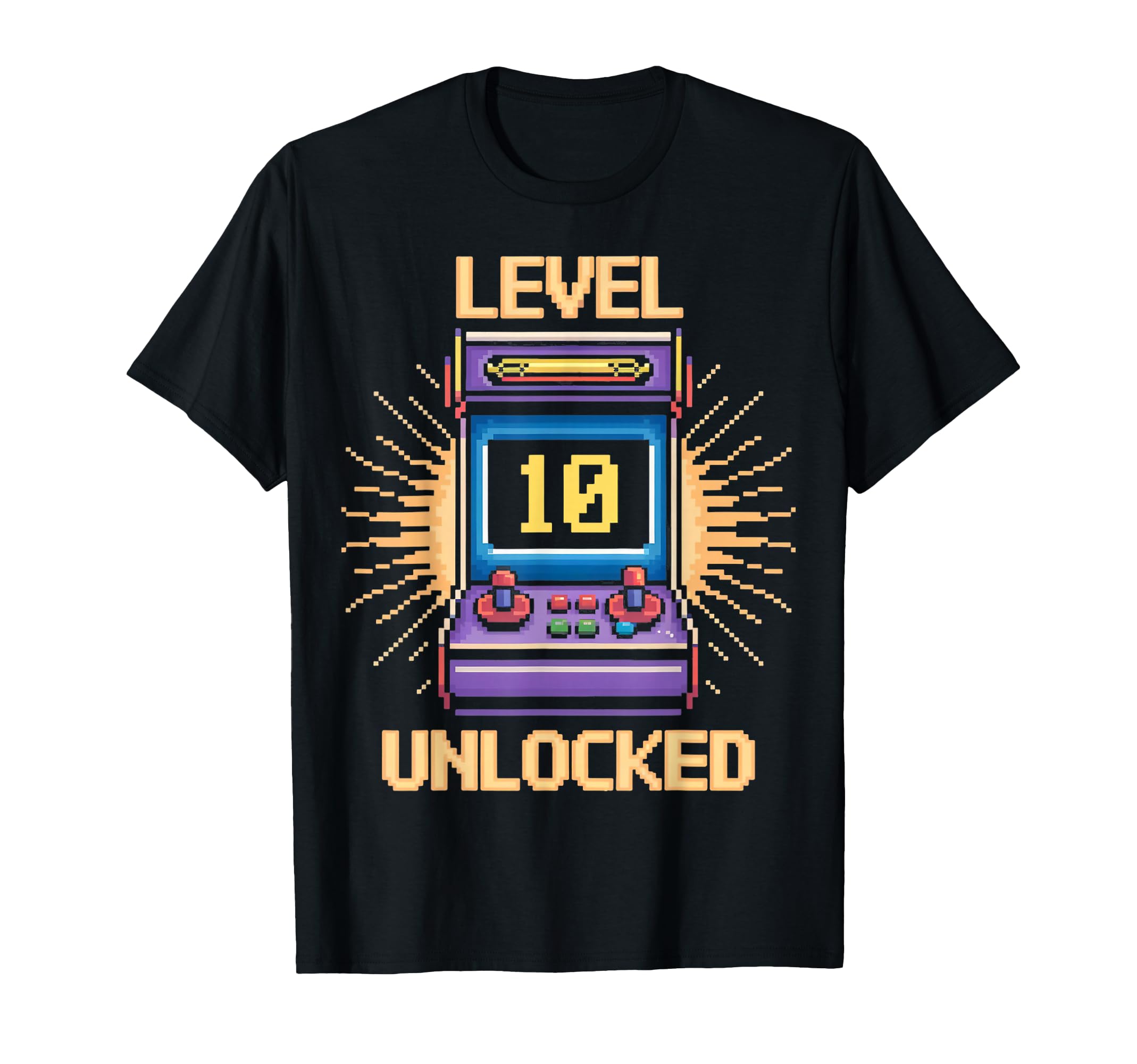 Level 10 Unlock Birthday Gamer 10 T-Shirt - Novelty Apparel for Adults - T-Shirt, Sweatshirt, Hoodie