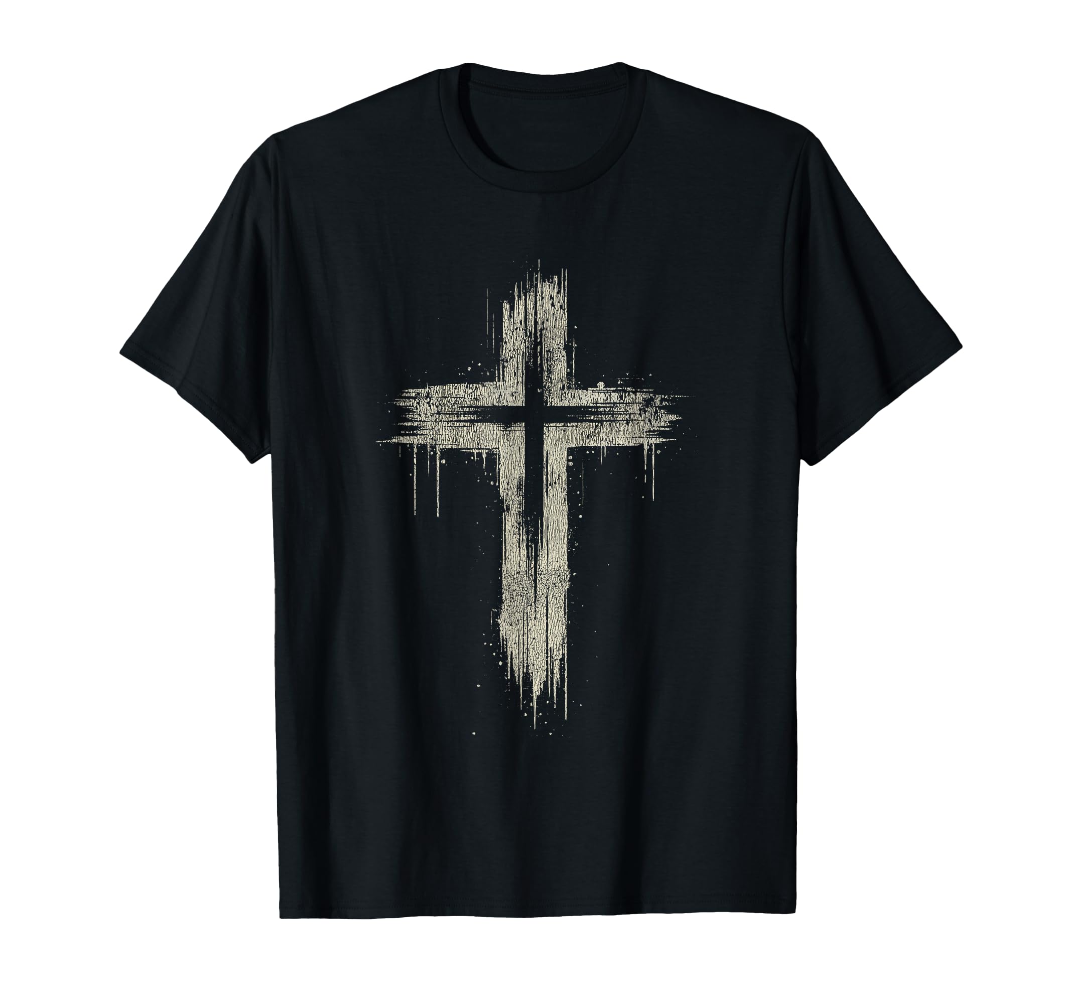 Grunge Christian Cross T-Shirt - Graphic Print for Adults - T-Shirt, Sweatshirt, Hoodie
