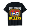 Busy Raising Ballers Volleyball Soccer T-Shirt - Unique Graphic Men Women - T-Shirt, Sweatshirt, Hoodie