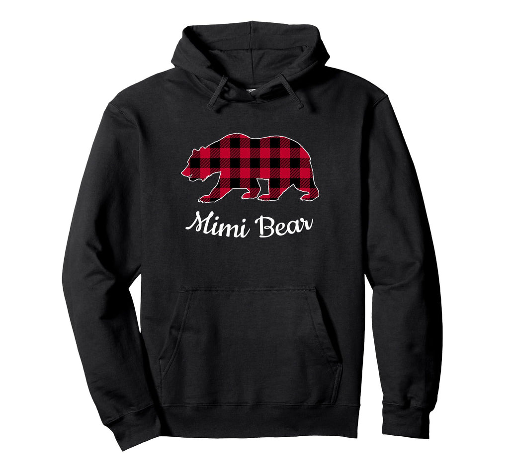 Mimi Bear Pajama Red Buffalo Plaid Hoodie - Streetwear Style for Adults - T-Shirt, Sweatshirt, Hoodie