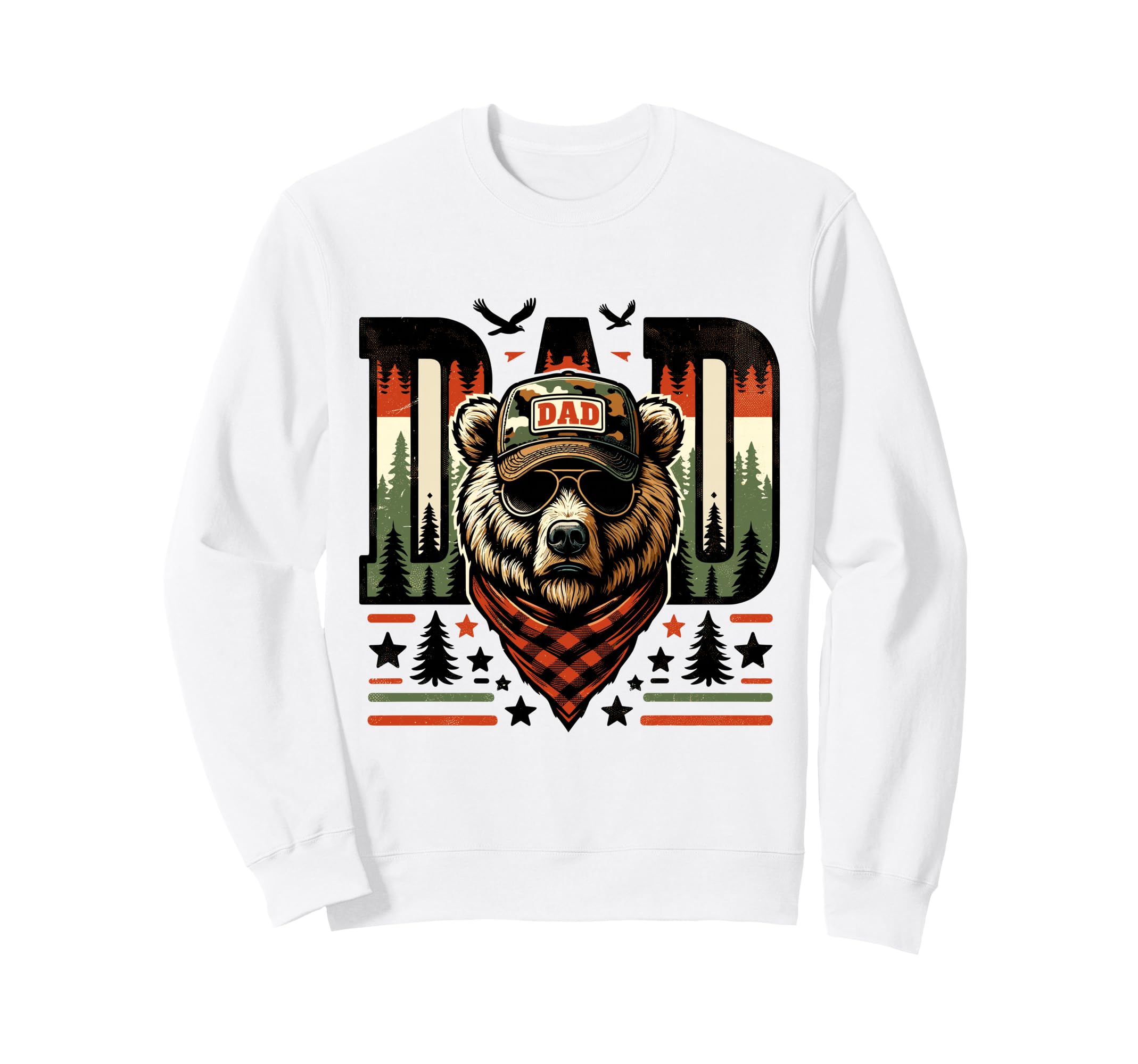 Dad Bear Papa Daddy Bear Lovers Sweatshirt - Fun Novelty Design Men Women - T-Shirt, Sweatshirt, Hoodie