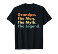 Grandpa Myth Legend Father Dad T-Shirt - Casual Everyday Wear Men Women - T-Shirt, Sweatshirt, Hoodie