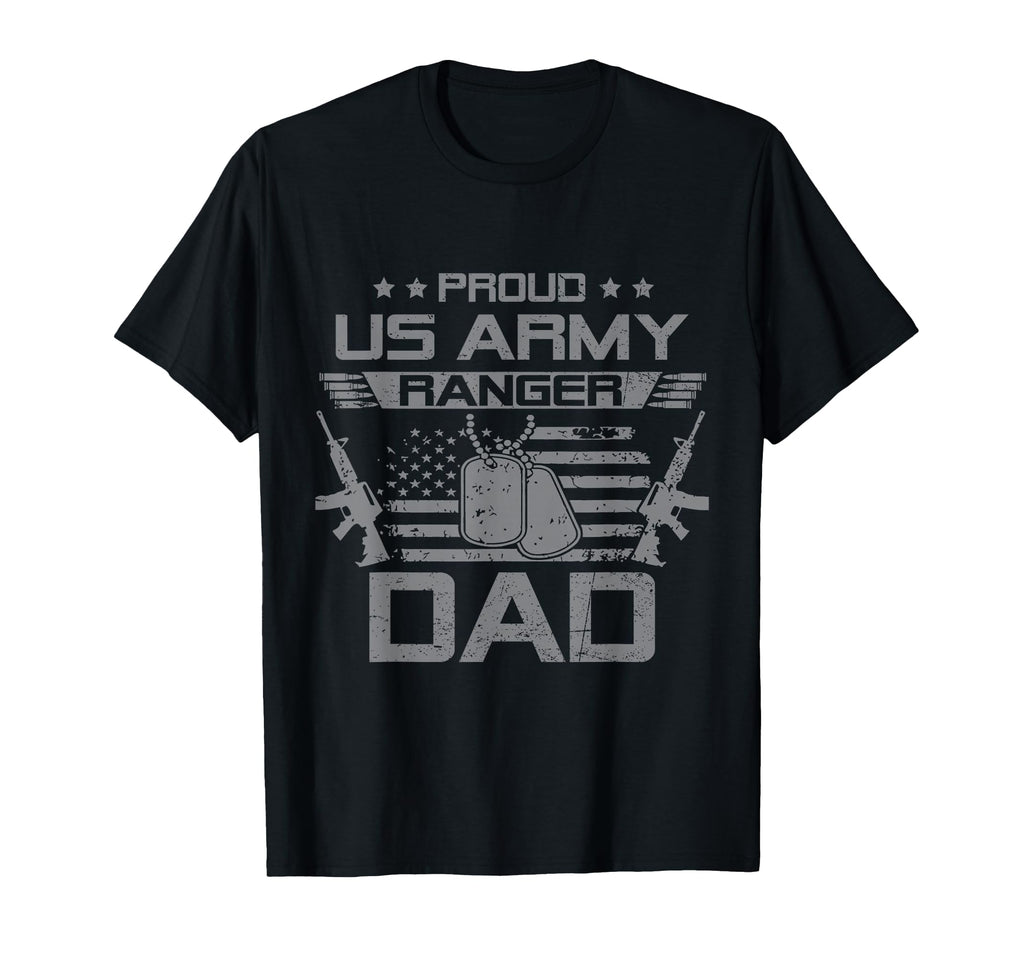 Proud Us Army Ranger Dad Flag T-Shirt - Casual Everyday Wear for Adults - T-Shirt, Sweatshirt, Hoodie