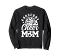 Soccer And Cheer Mom Cheerleading Sweatshirt - Minimalist Print for Adults - T-Shirt, Sweatshirt, Hoodie