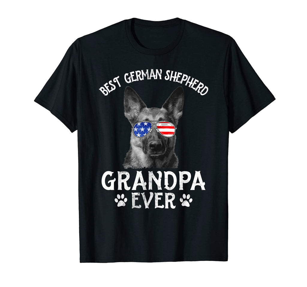 Mens Best German Shepherd Grandpa Ever T-Shirt - Unique Graphic Unisex - T-Shirt, Sweatshirt, Hoodie