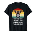 Fathers Day Funny Dog Dad Thanks T-Shirt - Custom Art Print for Adults - T-Shirt, Sweatshirt, Hoodie