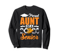 Funny Proud Aunt 2024 Senior Soccer Sweatshirt - Graphic Print for Adults - T-Shirt, Sweatshirt, Hoodie
