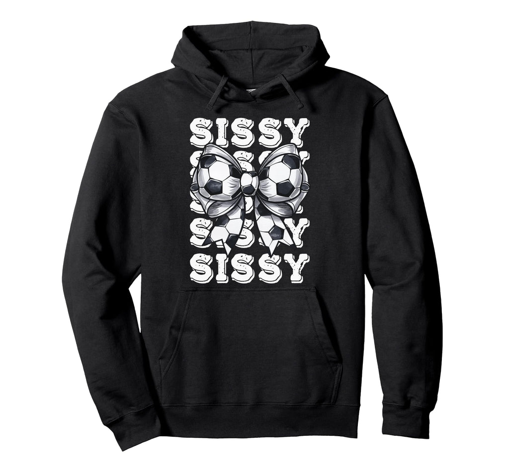Coquette Soccer Sissy Matching Family Bow Hoodie - Custom Art Print Unisex - T-Shirt, Sweatshirt, Hoodie
