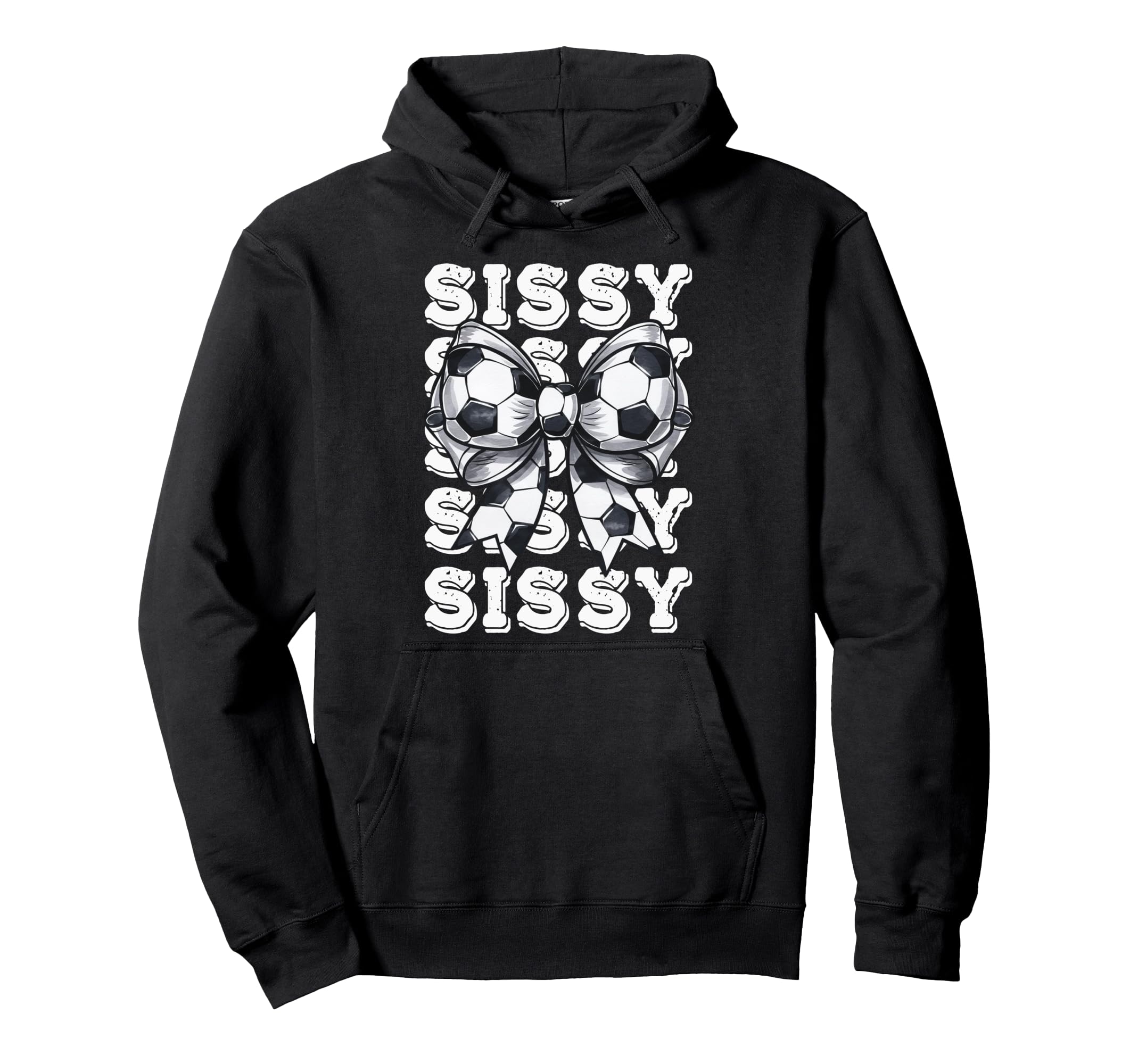 Coquette Soccer Sissy Matching Family Bow Hoodie - Custom Art Print Unisex - T-Shirt, Sweatshirt, Hoodie