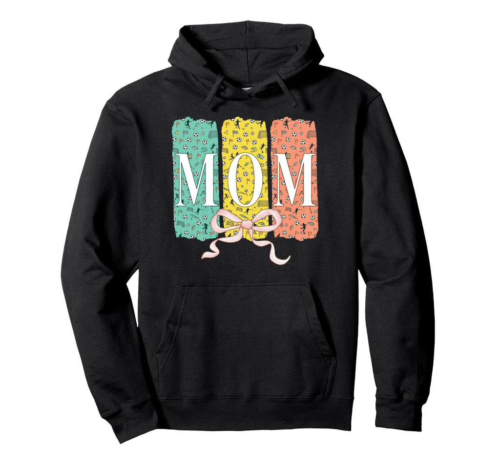 Soccer Mom Coquette Bow Soccer Ball Hoodie - Minimalist Print for Adults - T-Shirt, Sweatshirt, Hoodie
