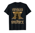 I Have Two Titles Veteran And Grumpy T-Shirt - Graphic Print for Adults - T-Shirt, Sweatshirt, Hoodie