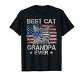 Best Cat Grandpa Ever American Flag T-Shirt - Unique Graphic Men Women - T-Shirt, Sweatshirt, Hoodie