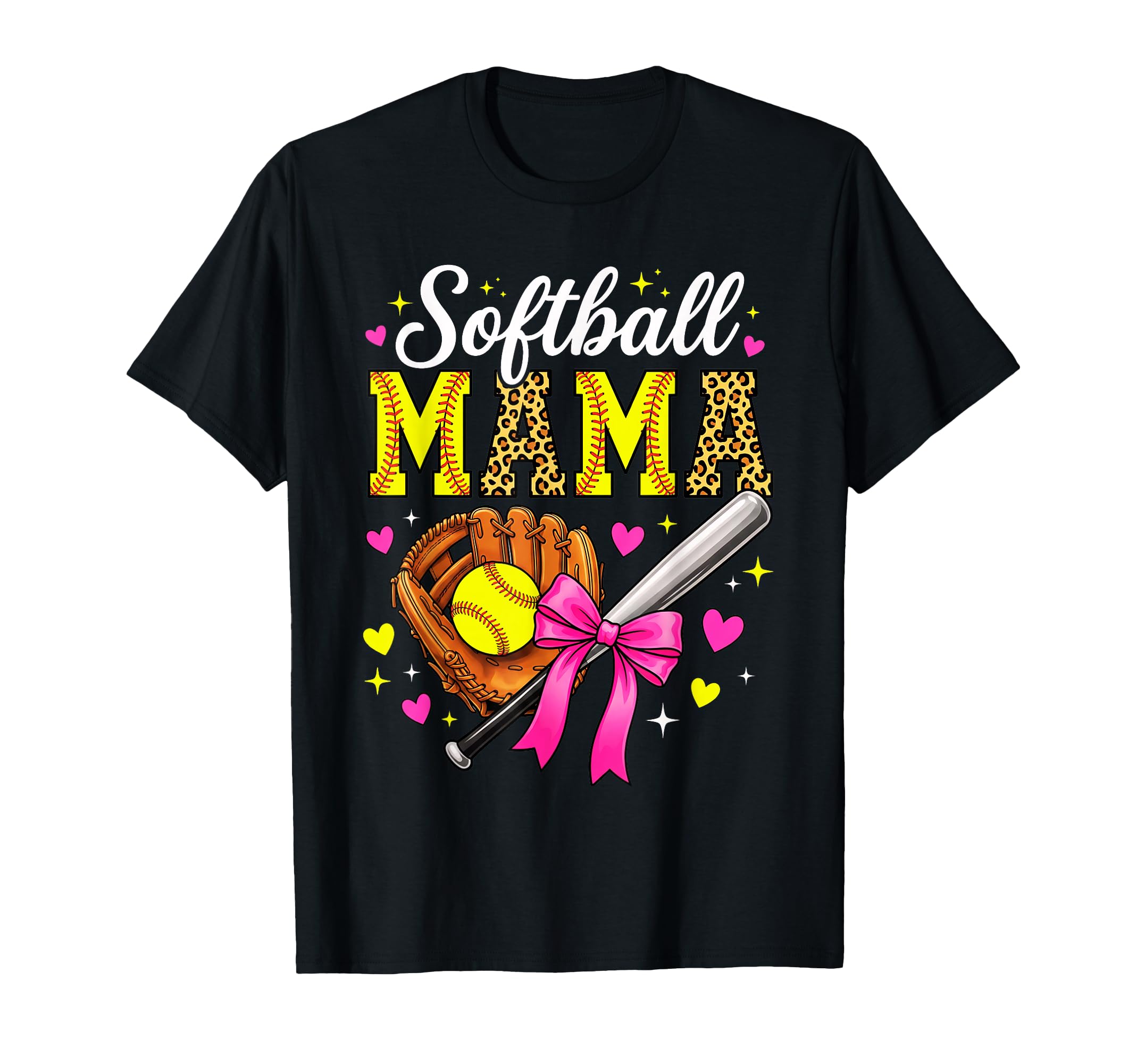 Softball Mama Mothers Day Softball T-Shirt - Casual Everyday Wear Unisex - T-Shirt, Sweatshirt, Hoodie