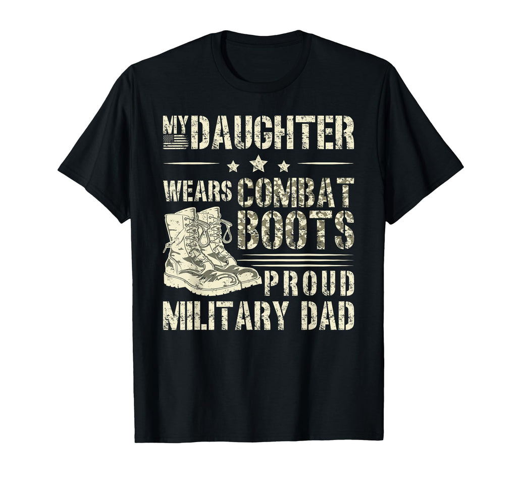 My Daughter Proud Military Dad T-Shirt - Minimalist Print for Adults - T-Shirt, Sweatshirt, Hoodie