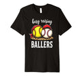 Excited Busy Raising Ballers Athlete T-Shirt - Aesthetic Graphic Men Women - T-Shirt, Sweatshirt, Hoodie