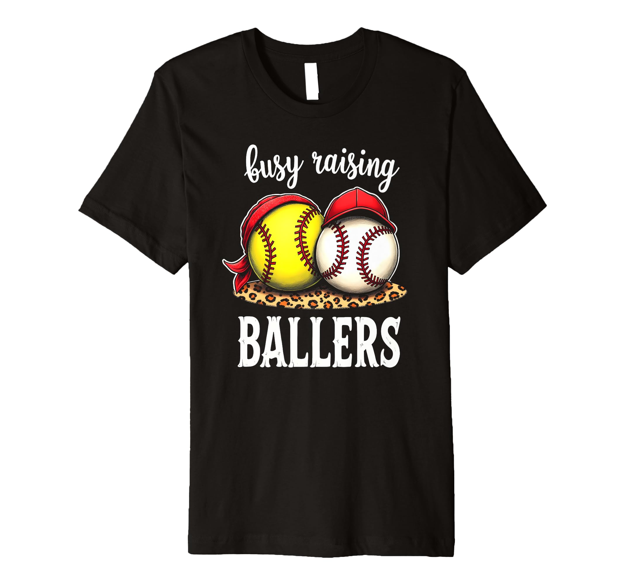 Excited Busy Raising Ballers Athlete T-Shirt - Aesthetic Graphic Men Women - T-Shirt, Sweatshirt, Hoodie