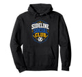 Sideline Social Club Soccer Baseball Hoodie - Unique Graphic Unisex - T-Shirt, Sweatshirt, Hoodie
