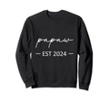 Papaw Est 2024 New Dad Dad Grandpa Sweatshirt - Trendy Graphic Men Women - T-Shirt, Sweatshirt, Hoodie