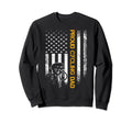 Usa American Flag Proud Sweatshirt - Casual Everyday Wear Men Women - T-Shirt, Sweatshirt, Hoodie