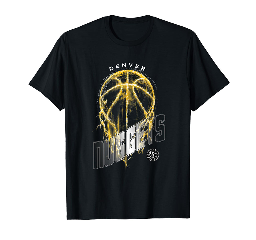 Nba Denver Nuggets Lightning Bolt T-Shirt - Fun Novelty Design for Adults - T-Shirt, Sweatshirt, Hoodie