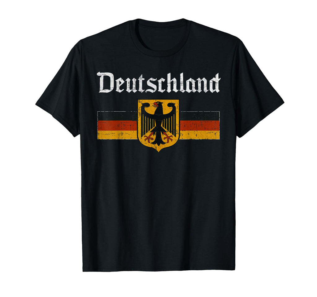 Deutschland Flag Eagle German T-Shirt - Casual Everyday Wear for Adults - T-Shirt, Sweatshirt, Hoodie