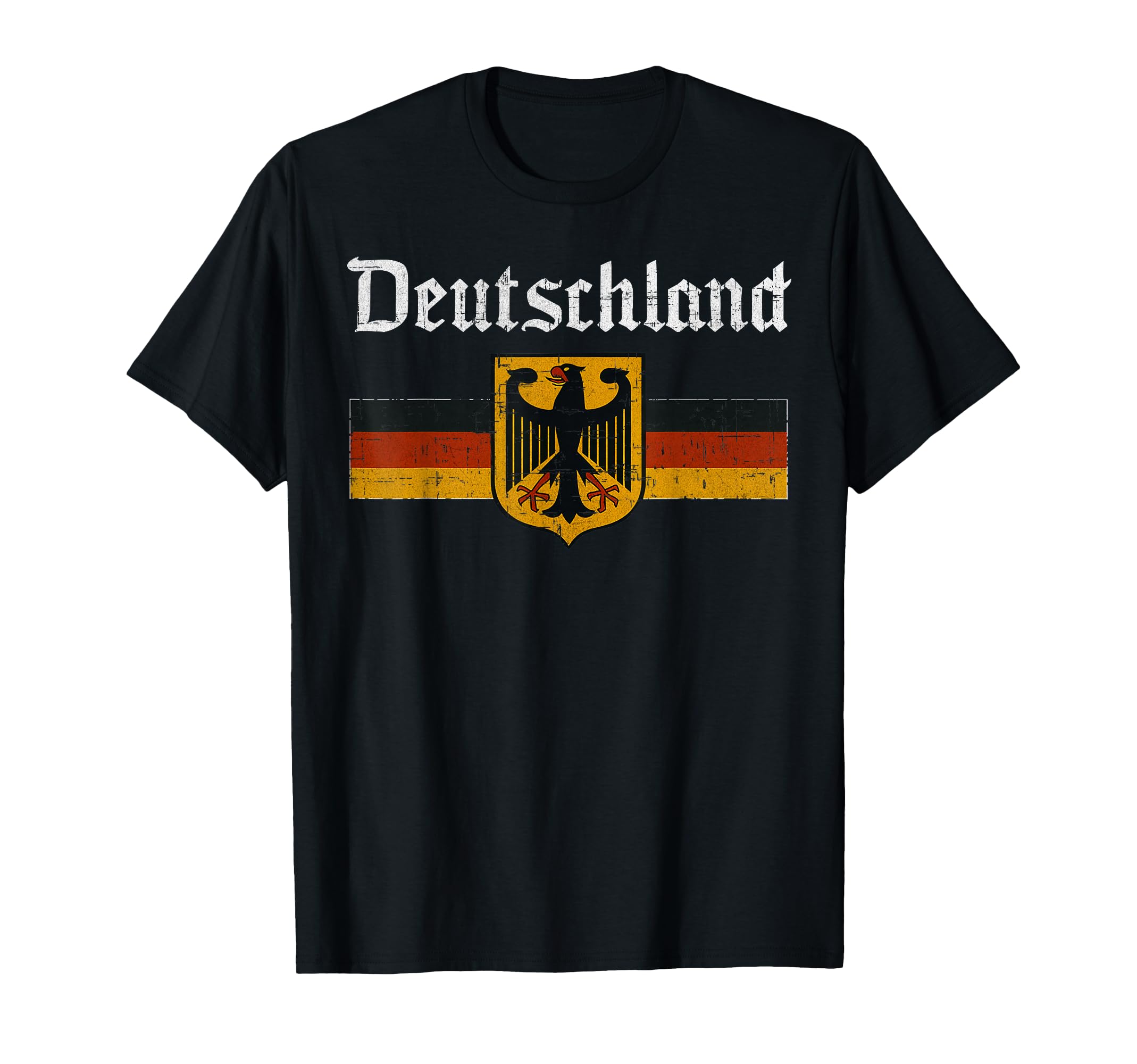Deutschland Flag Eagle German T-Shirt - Casual Everyday Wear for Adults - T-Shirt, Sweatshirt, Hoodie